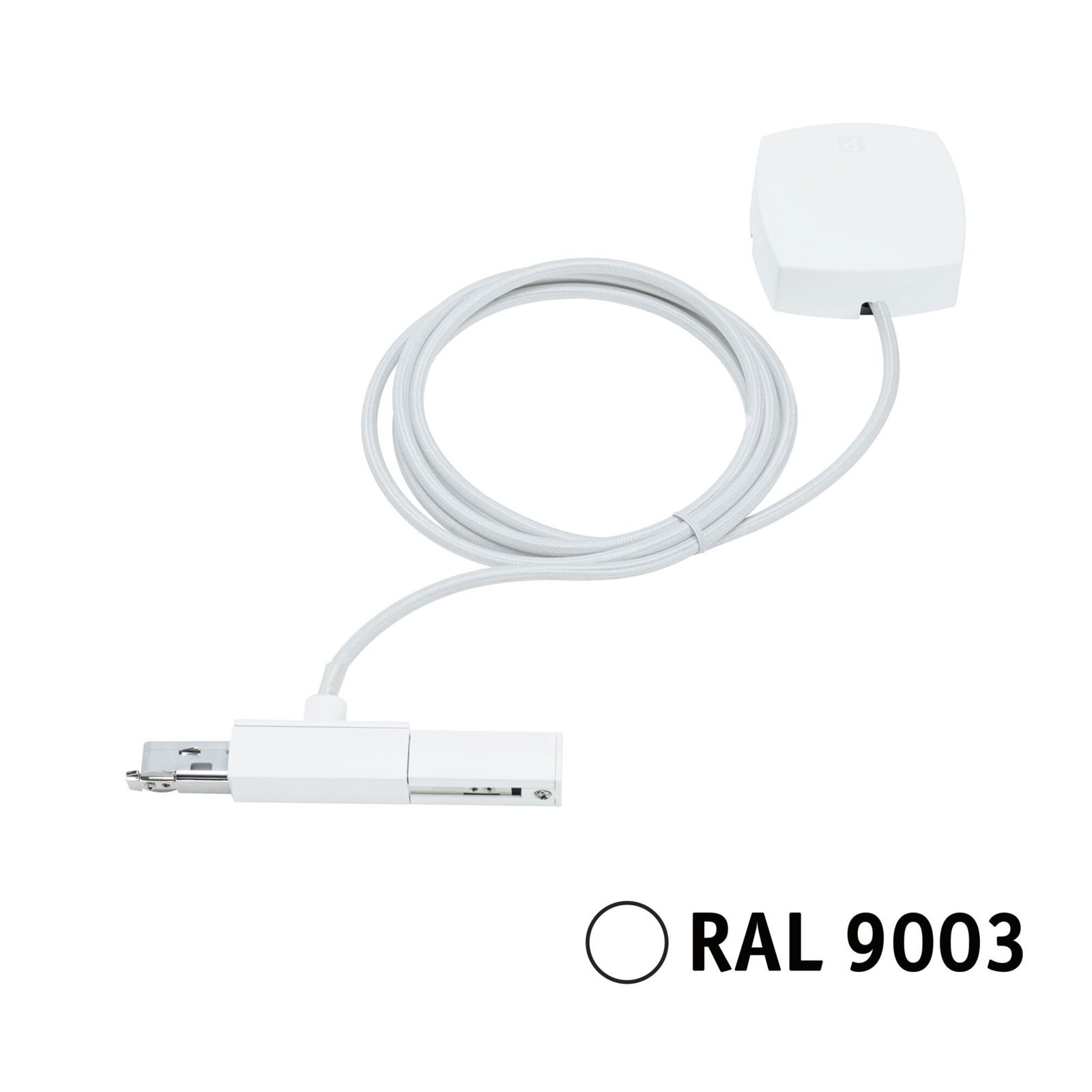 P 95645 URail napájecí kabel 2m max. 1000W bílá - PAULMANN