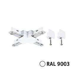 Obrázek pro produkt URail spojka X 104x104mm max. 1000W bílá - PAULMANN