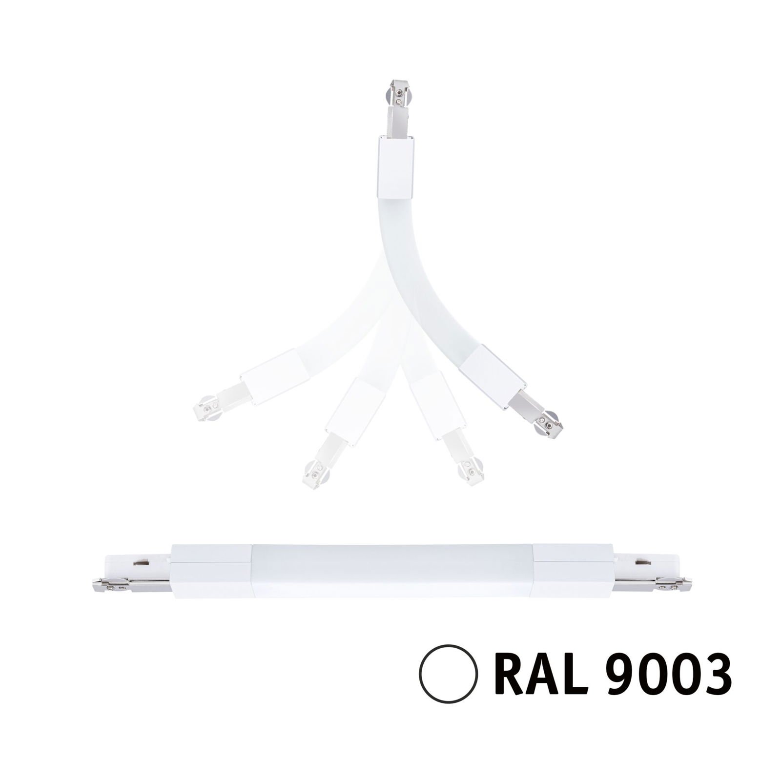 P 95650 URail spojka flexibilní II 227x18mm max. 1000W bílá - PAULMANN