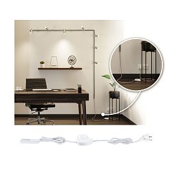 Obrázek pro produkt URail napájecí kabel s vypínačem 2m max. 1000W matný chrom - PAULMANN