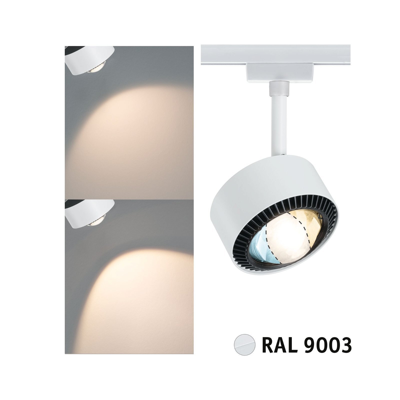 P 96770 URail LED lištový spot Aldan spot 8W CCT 230V bílá - PAULMANN