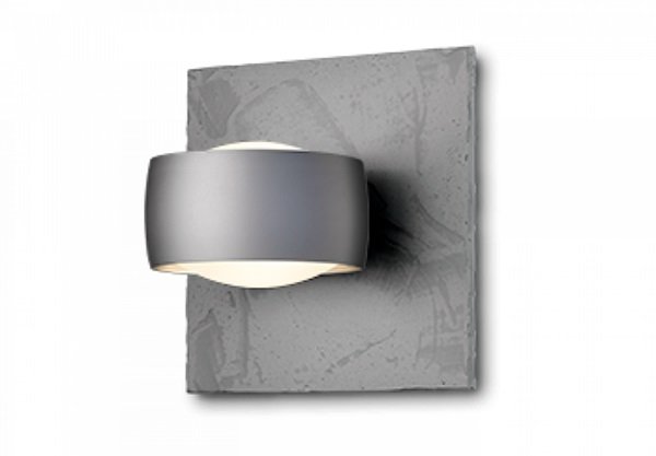 Levně OL 40-903-16-KOMPLET VÝPRODEJ VZORKU - Nástěnné svítidlo GRACE UNLIMITED fialovo šedá / beton / sklo satin 18W Tunable white Casambi - OLIGO