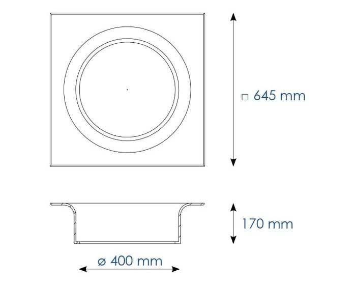 BPM 10049.STD.3K Zápustné svítidlo Volcano LED 23,6W 3000K 3480lm - BPM-WHITE (CRISMOSIL/MODULAR) (obrázek 4)