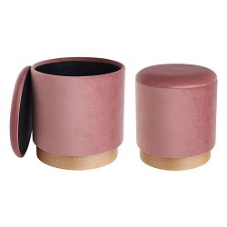 Obrázek pro produkt Taburet 2 velikosti MASHIKE 424031 - LIVING