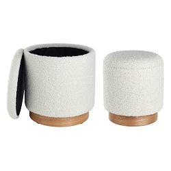 Obrázek pro produkt Taburet 2 velikosti MASHIKE 424029 - LIVING