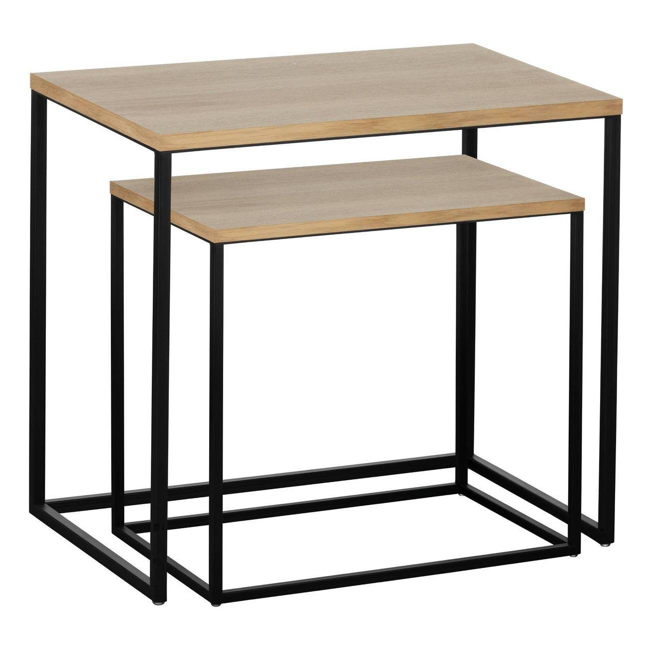 EG 424006 Stůl ve 2 velikostech dřevo/černá mat TOZAWA 424006 - LIVING