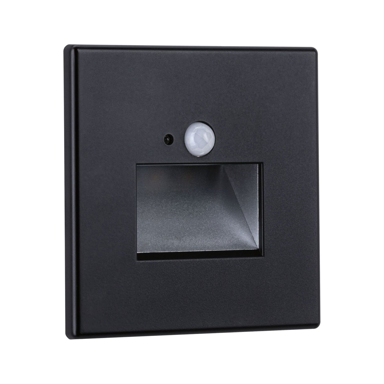 P 93135 LED vestavné svítidlo do zdi Edge Quadro hranaté se senzorem 8x8cm 1,2W 230V 2700K černá mat - PAULMANN (obrázek 9)