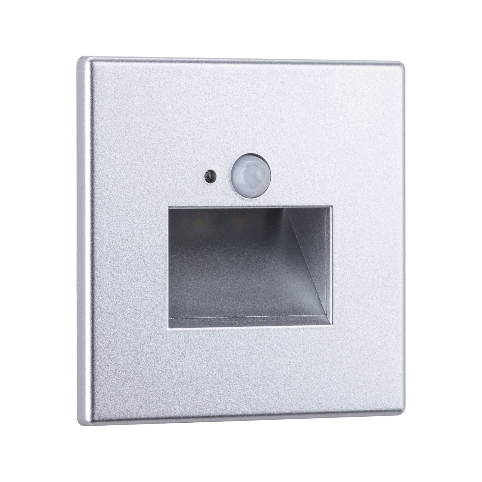 P 93134 LED vestavné svítidlo do zdi Edge Quadro hranaté se senzorem 8x8cm 1,2W 230V 2700K matný chrom - PAULMANN (obrázek 9)