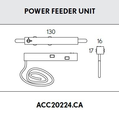 BPM ACC20224.CA.WH-WH AKCE - Napájení POWER FEED ALARIK SLIM bílé - BPM