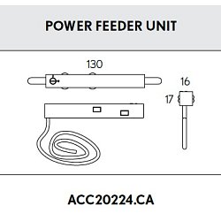 Obrázek pro produkt AKCE - Napájení POWER FEED ALARIK SLIM bílé - BPM