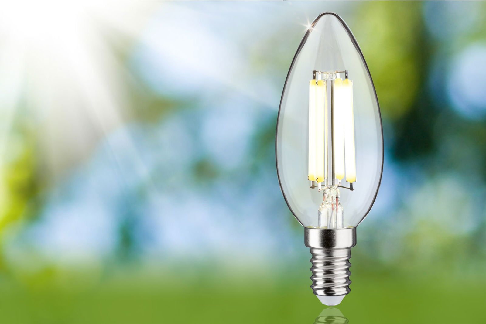 P 29196 Eco-Line Filament 230V LED svíčka E14 98mm 2,5W 4000K čirá - PAULMANN (obrázek 3)