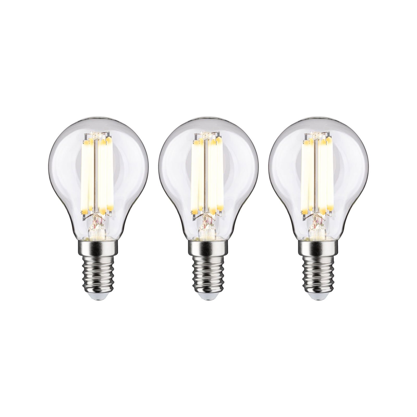 P 29200 Eco-Line Filament 230V LED kapka E14 3ks-sada 82mm 2,5W 3000K čirá - PAULMANN