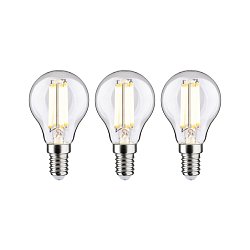 Obrázek pro produkt Eco-Line Filament 230V LED kapka E14 3ks-sada 82mm 2,5W 3000K čirá - PAULMANN