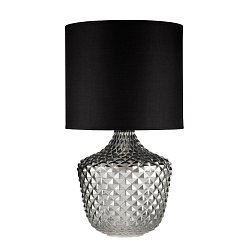 Obrázek pro produkt Stolní lampa Brilliant Jewel E27 315mm max. 20W kouřové sklo/černá sklo/látka - PAULMANN
