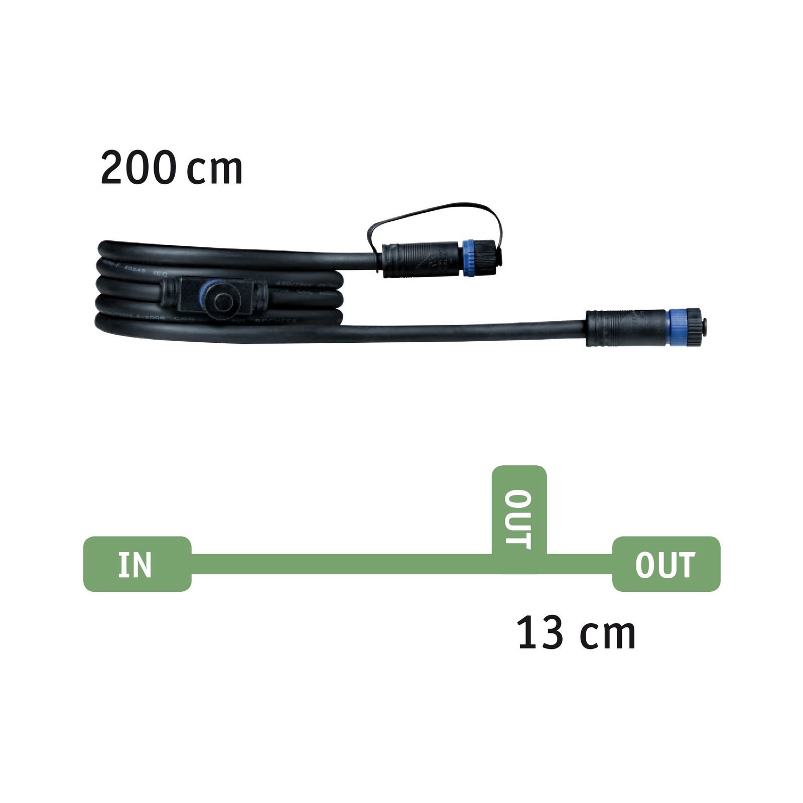 P 5021 Plug & Shine set LED světelný objekt hvězda vč. 2m-kabel a trafo IP67 3000K 2,8W bílá - PAULMANN (obrázek 11)