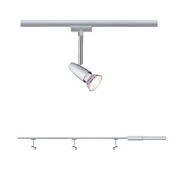 Obrázek pro produkt URail set Smart Home Zigbee 3.0 lištový spot Barelli GU10 max. 3x10W stmívatelné 230V matný chrom/chrom Smart Home Zigbee - PAULMANN