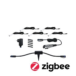 Obrázek pro produkt Plug & Shine set Smart Home Zigbee 3.0 LED zemní svítidlo MicroPen IP67 3000K 5x0,2W 21VA stříbrná Smart Home Zigbee - PAULMANN