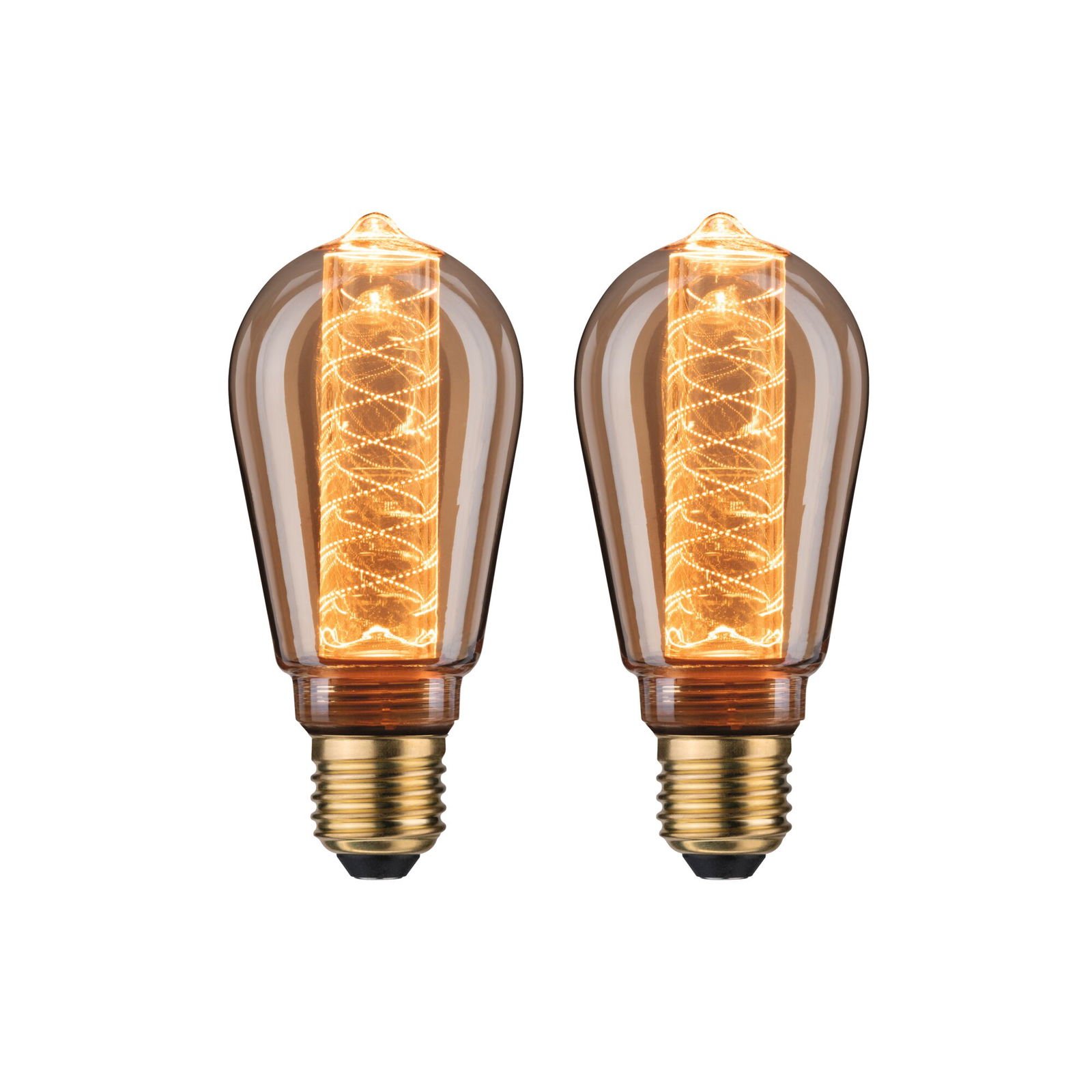 P 5068 Inner Glow Edition sada LED žárovka E27 230V 2x4W 1800K zlatá spirála - PAULMANN