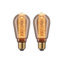 Obrázek pro produkt Inner Glow Edition sada LED žárovka E27 230V 2x4W 1800K zlatá spirála - PAULMANN