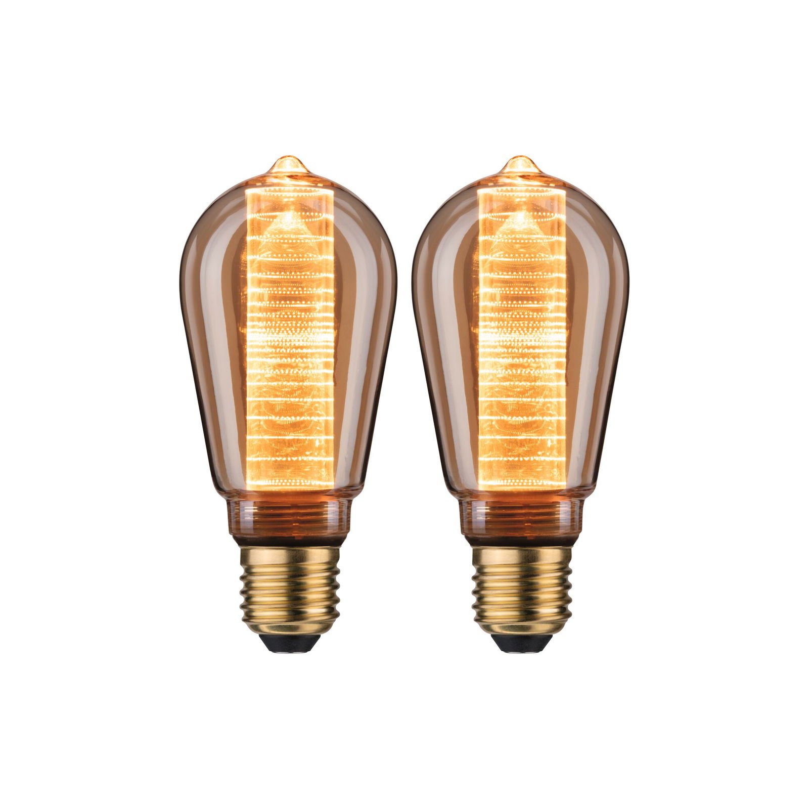 P 5069 Inner Glow Edition sada LED žárovka E27 230V 2x4W 1800K zlatá kroužky - PAULMANN