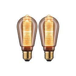 Obrázek pro produkt Inner Glow Edition sada LED žárovka E27 230V 2x4W 1800K zlatá kroužky - PAULMANN
