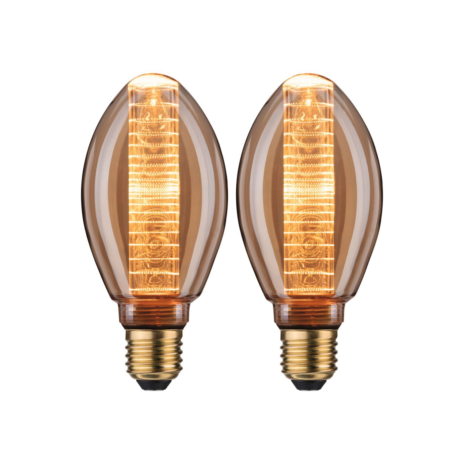 P 5073 Inner Glow Edition sada LED žárovka E27 230V 2x4W 1800K zlatá kroužky - PAULMANN