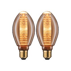 Obrázek pro produkt Inner Glow Edition sada LED žárovka E27 230V 2x4W 1800K zlatá kroužky - PAULMANN