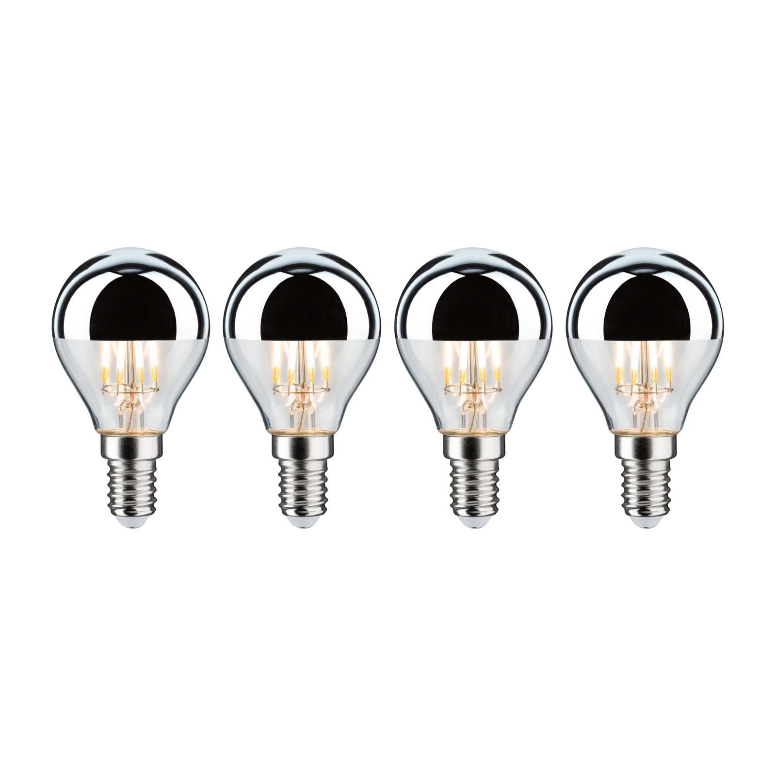 P 5077 Modern Classic Edition set LED kapka zrcadlový svrchlík E14 230V 4x4,8W 2700K stmívatelné zrcadlový svrchlík stříbrná - PAULMANN