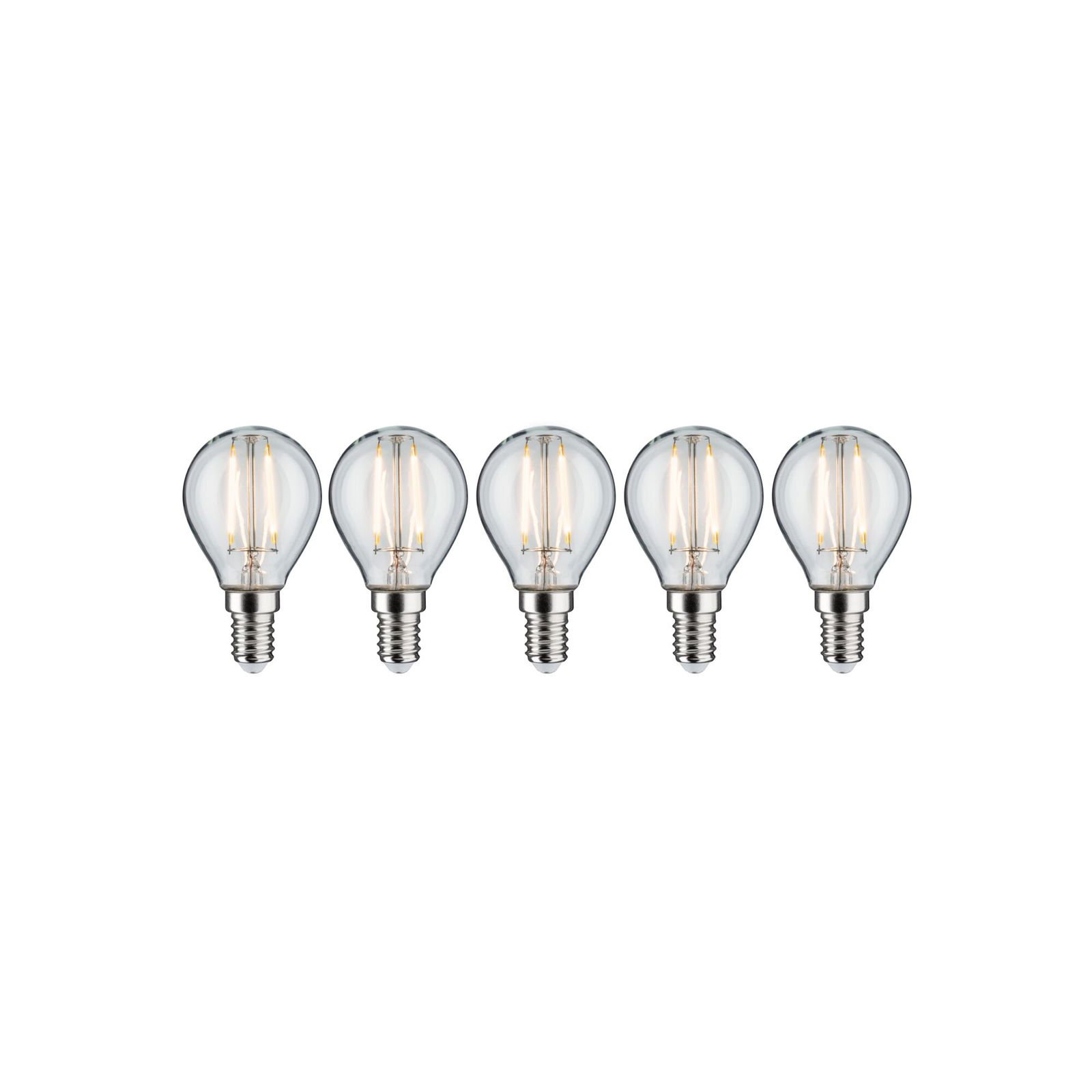 P 5090 Filament set LED kapka E14 230V 5x2,6W 2700K čirá - PAULMANN