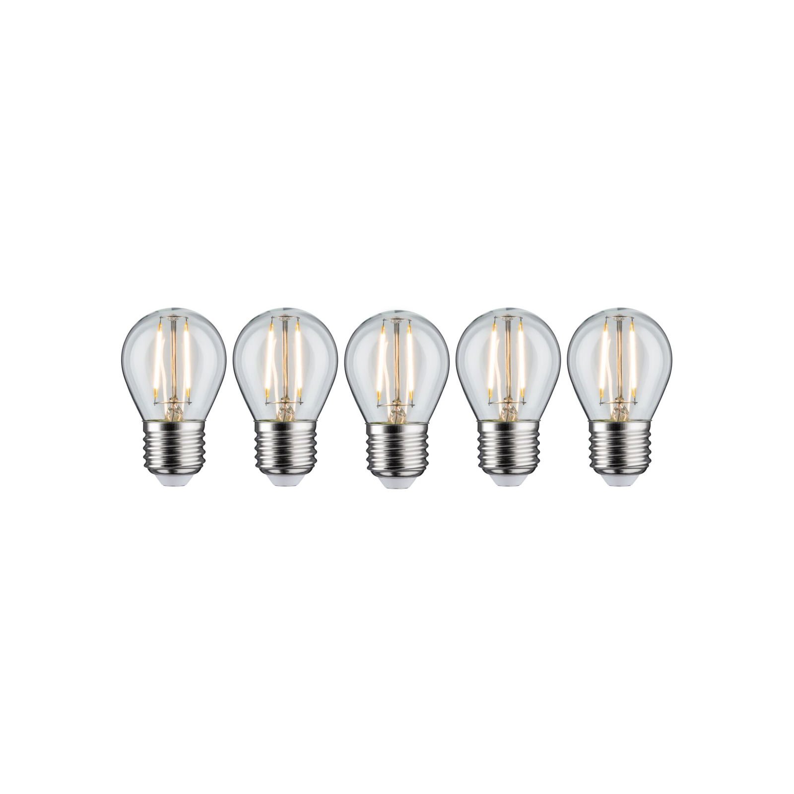 P 5091 Filament set LED kapka E27 230V 5x2,6W 2700K čirá - PAULMANN