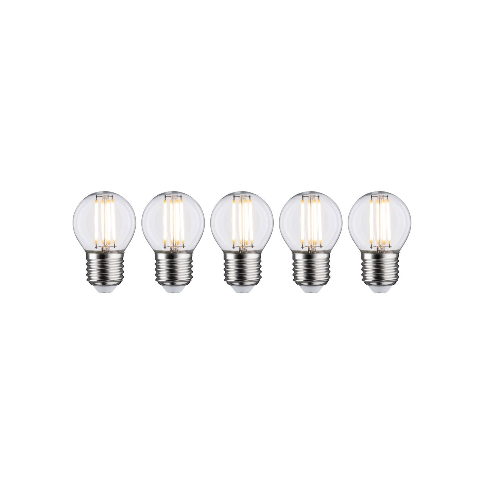 P 5093 Filament set LED kapka E27 230V 5x5W 2700K čirá - PAULMANN
