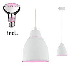 Obrázek pro produkt Neordic set závěsné svítidlo Hilla + LED reflektor E27 bílá stmívatelné kov / 230V 6,5W 1300K - PAULMANN