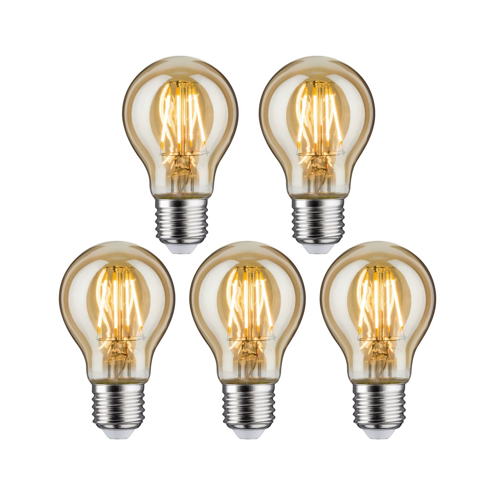 P 5147 Vintage Edition set LED žárovka E27 230V 4,7W 2500K zlatá - PAULMANN