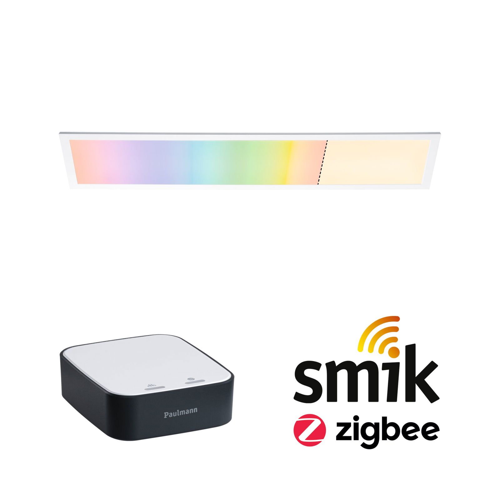 P 5170 Startovací sada Zigbee 3.0 Smart Home smik Gateway + LED Panel Amaris 72x84mm 35W RGBW+ bílá/antracit stmívatelné - PAULMANN (obrázek 4)