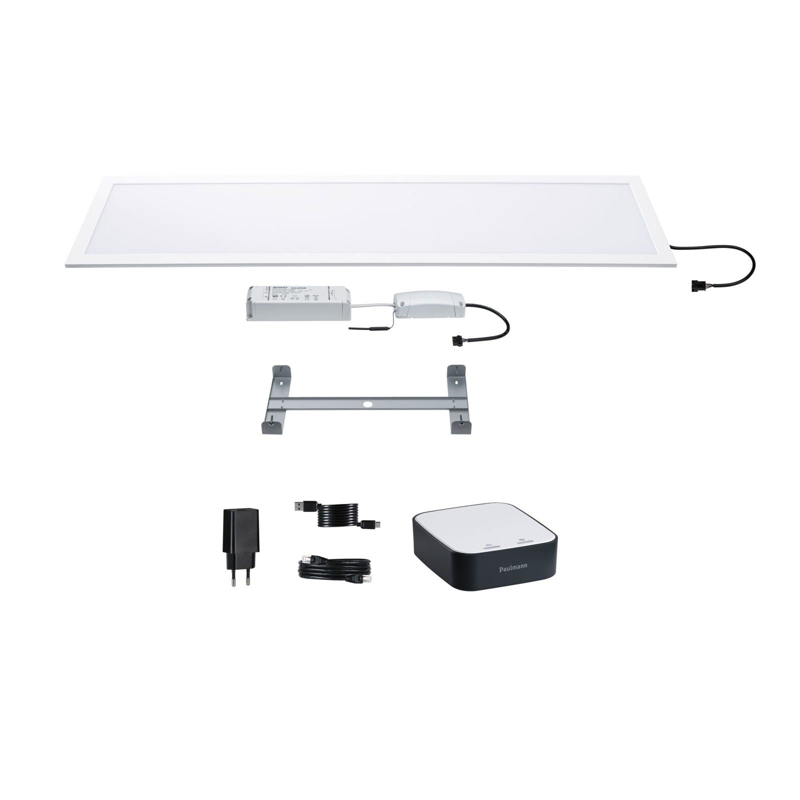 P 5170 Startovací sada Zigbee 3.0 Smart Home smik Gateway + LED Panel Amaris 72x84mm 35W RGBW+ bílá/antracit stmívatelné - PAULMANN (obrázek 6)