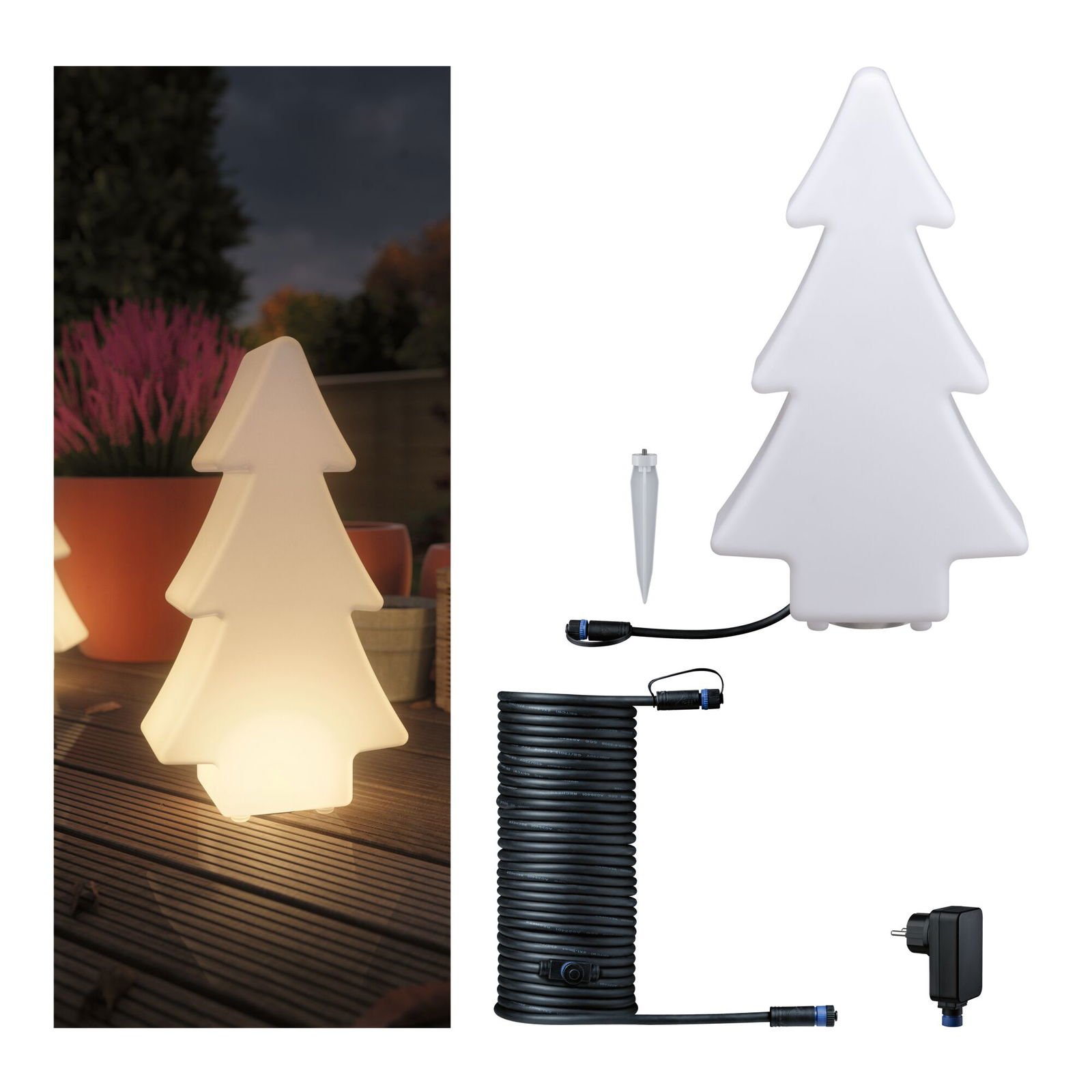 P 5177 Plug & Shine set LED světelný objekt strom vč. 10m-kabel a Trafo - PAULMANN