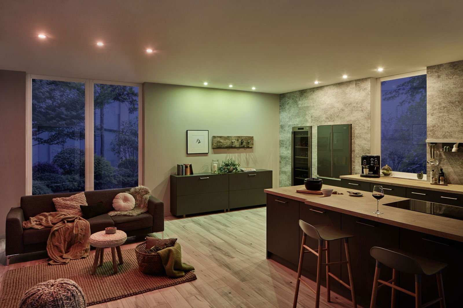 P 5181 Startovací sada Smart Home smik Gateway nástěnný ovladač + LED vestavné svítidlo Nova Plus Coin základní sada výklopné RGBW - PAULMANN (obrázek 9)