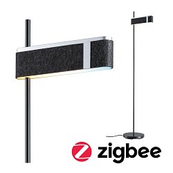 Obrázek pro produkt LED stojací svítidlo Smart Home Zigbee 3.0 Jagun měnitelná bílá 19,5W antracit plsť/umělá hmota/kov - PAULMANN