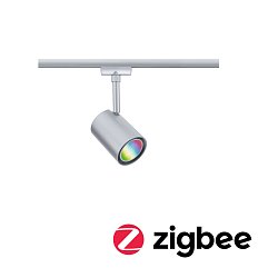 Obrázek pro produkt URail LED lištový spot Smart Home Zigbee 3.0 Luxe GU10 4,8W RGBW+ stmívatelné 230V matný chrom - PAULMANN