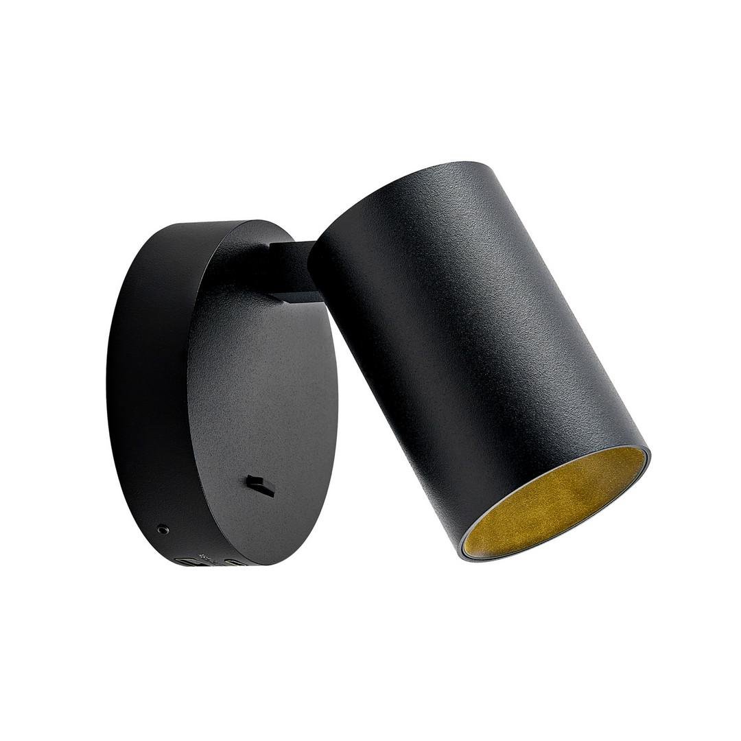 IMPR 341336 Deko-Light nástěnné přisazené svítidlo Can Tilt kulaté USB, 1x 7,5 W GU10, černá (obrázek 3)