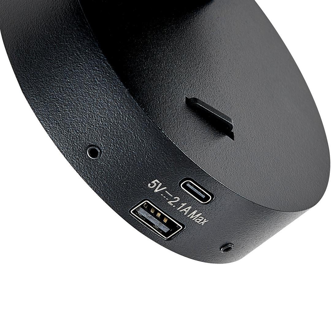 IMPR 341336 Deko-Light nástěnné přisazené svítidlo Can Tilt kulaté USB, 1x 7,5 W GU10, černá (obrázek 7)