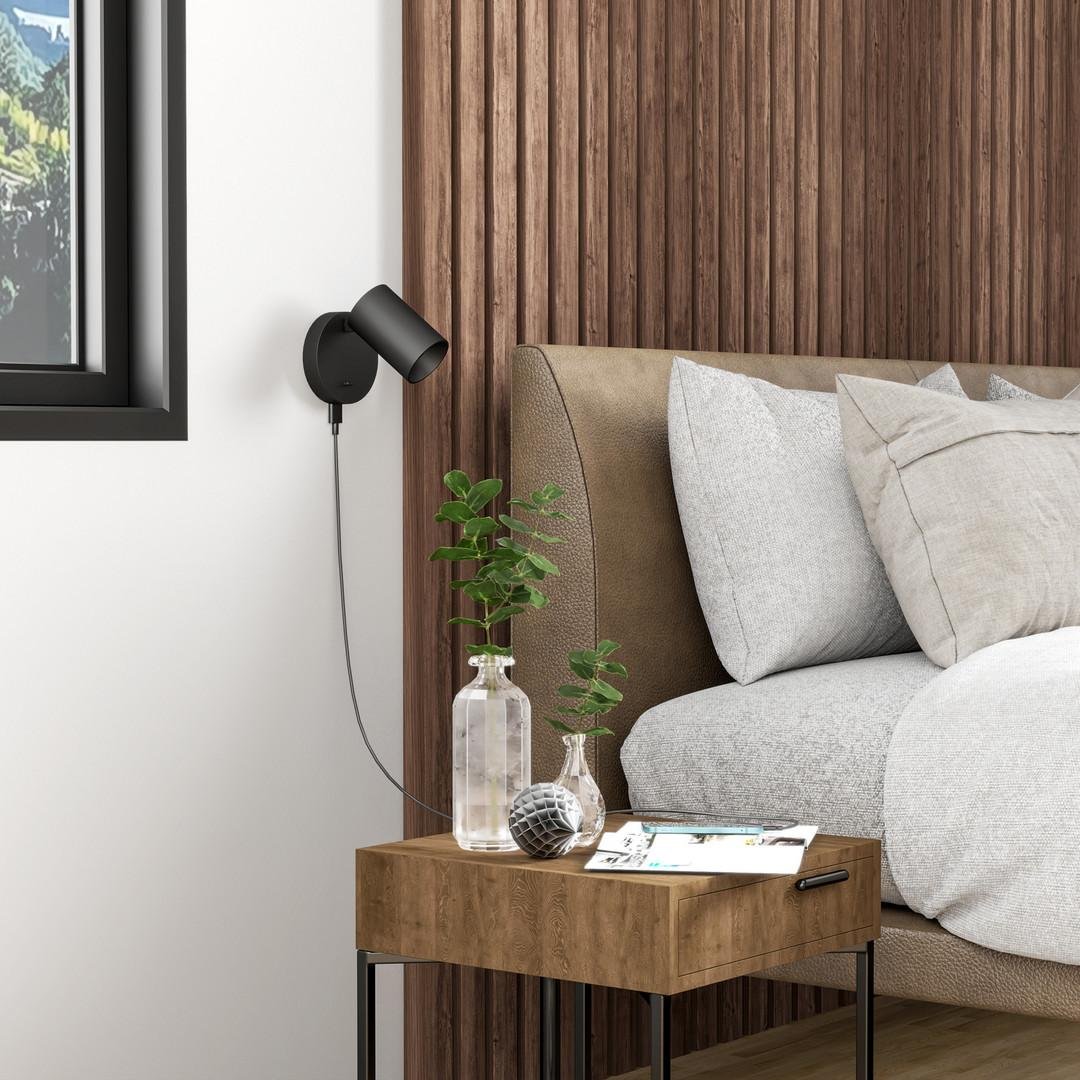 IMPR 341336 Deko-Light nástěnné přisazené svítidlo Can Tilt kulaté USB, 1x 7,5 W GU10, černá (obrázek 9)