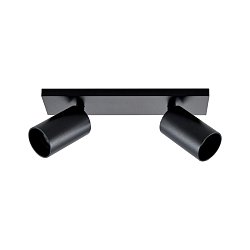 Obrázek pro produkt Deko-Light stropní přisazené svítidlo Can Tilt hranaté, 2x 7,5 W GU10, černá - DEKOLIGHT