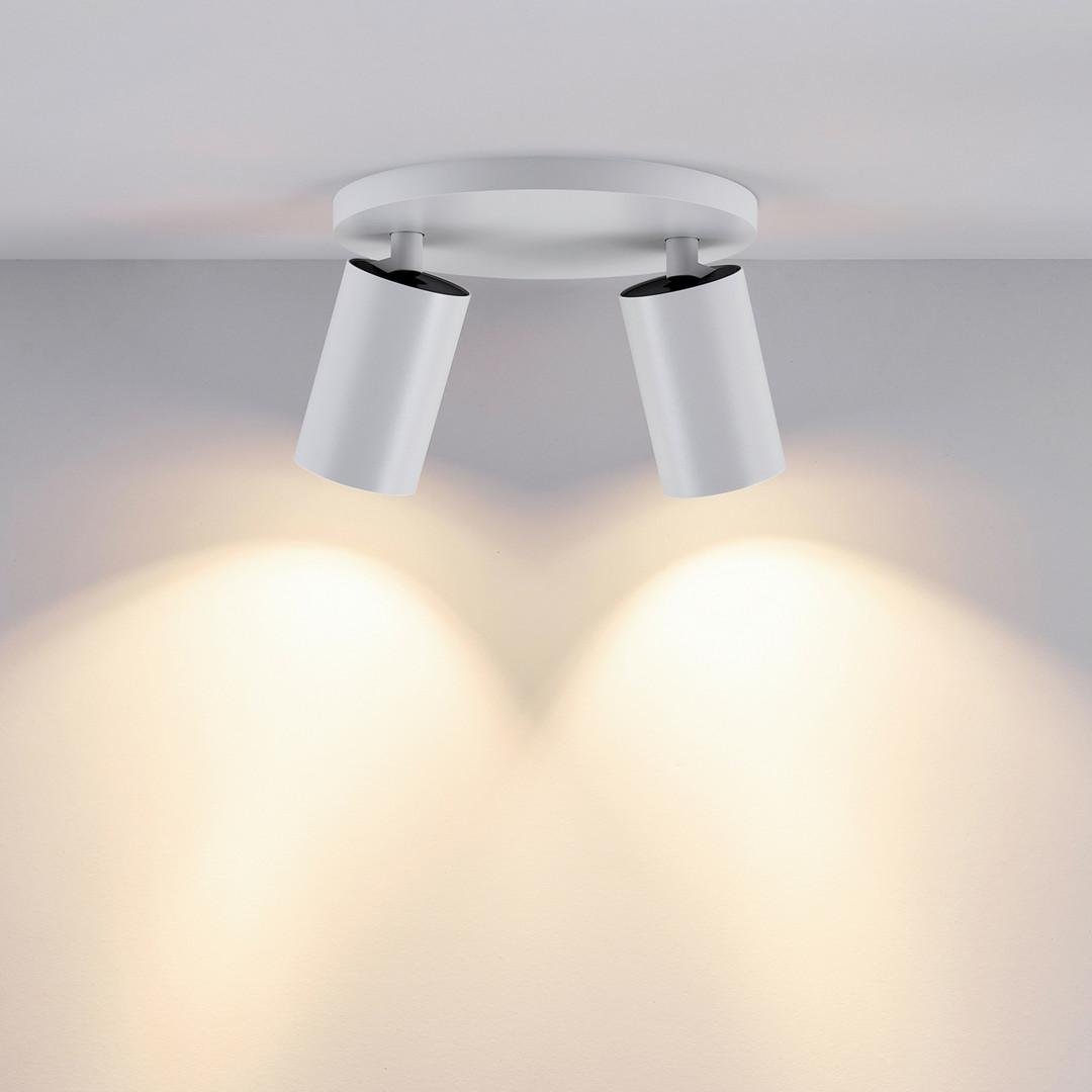 IMPR 348253 Deko-Light stropní přisazené svítidlo Can Tilt kulaté, 2x 7,5 W GU10, bílá (obrázek 8)