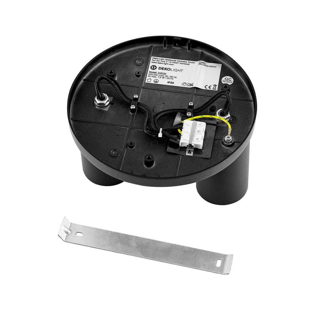 IMPR 348254 Deko-Light stropní přisazené svítidlo Can Tilt kulaté, 2x 7,5 W GU10, černá (obrázek 8)
