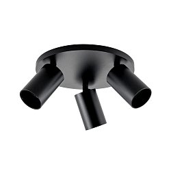 Obrázek pro produkt Deko-Light stropní přisazené svítidlo Can Tilt kulaté, 3x 7,5 W GU10, černá - DEKOLIGHT