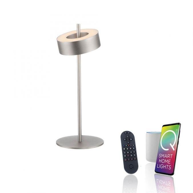 PN 4324-95 LED stolní lampa Q-ROTATE hliník Smarthome s aplikací ZigBee 2700-5000K - PAUL NEUHAUS