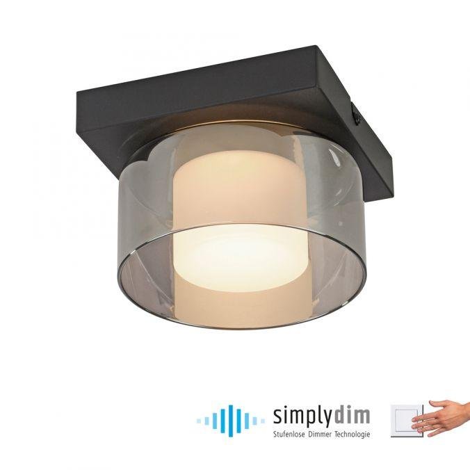 PN 6162-18 RIKA LED stropní svítidlo 1 ramenné stmívatelné vypínačem SimplyDim 3000K - PAUL NEUHAUS