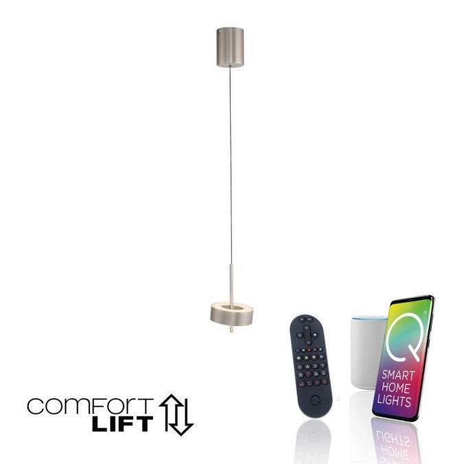 PN 2247-95 Závěsné svítidlo Q-ROTATE 1 ramenné hliník nastavitelná výška Smart Home ZigBee 2700-5000K - PAUL NEUHAUS