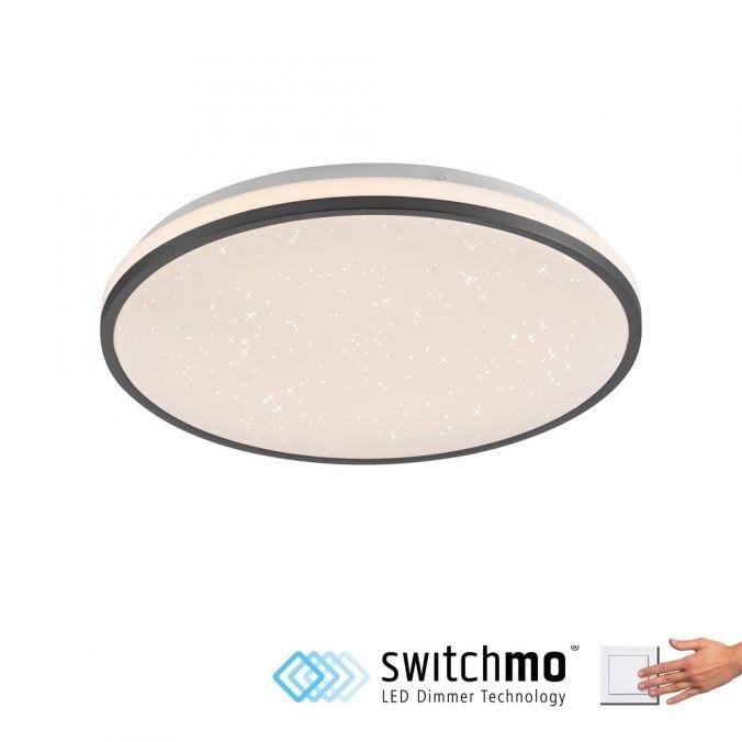LD 14294-18 KYLE LED stropní svítidlo hvězdné nebe černé krokově stmívatelné 3000K - JUST LIGHT